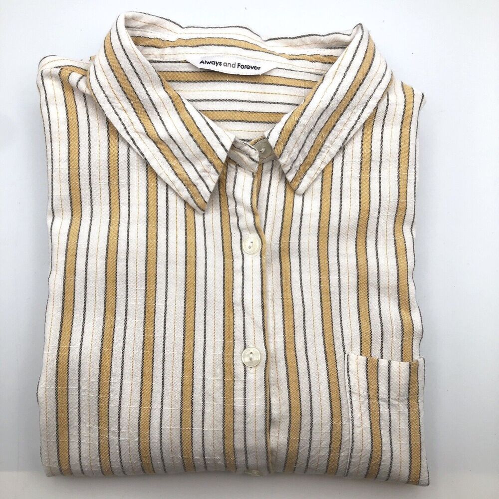 Always And Forever Super Soft Button Up Top Multi… - image 3